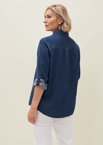 Phase Eight Zen Denim Over Shirts Indigo Australia | DW8120456